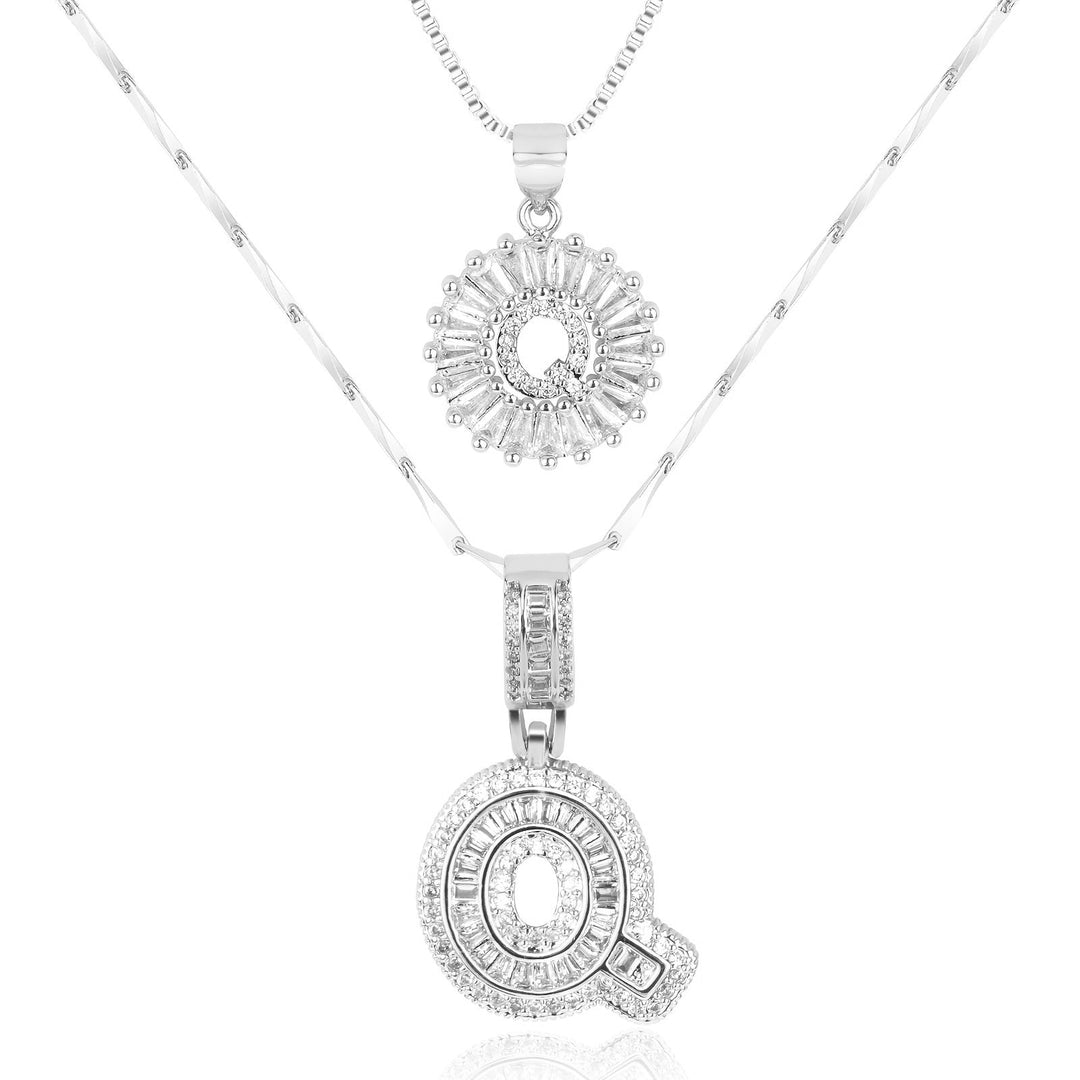 Primrose | Colliers Initiales avec Diamants en Or 14k (2 pièces)