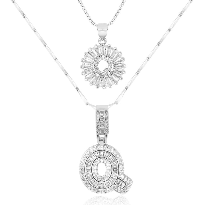 Primrose | Colliers Initiales avec Diamants en Or 14k (2 pièces)