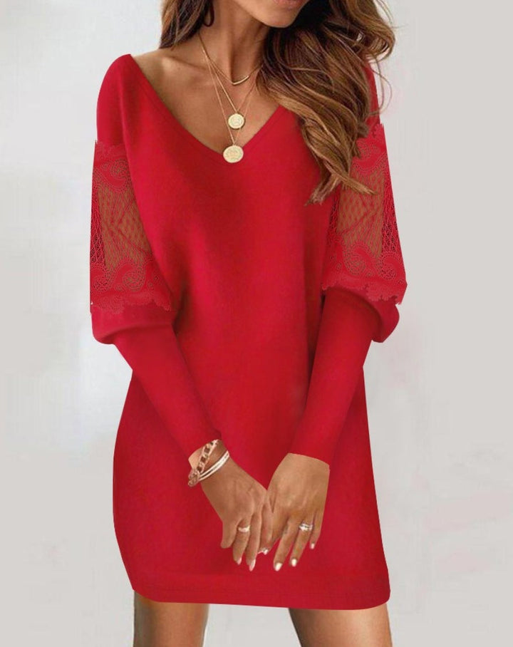 Calisea | Robe en dentelle luxueuse pour la nuit avec un look féminin et ajusté