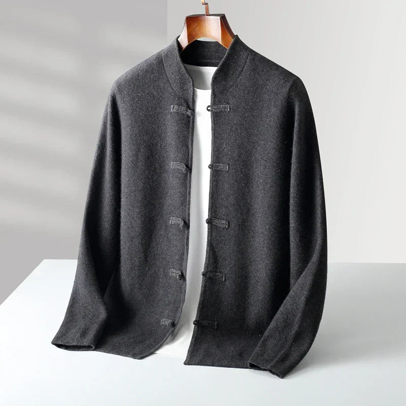 Torvian | Cardigan masculin en cachemire au design classique