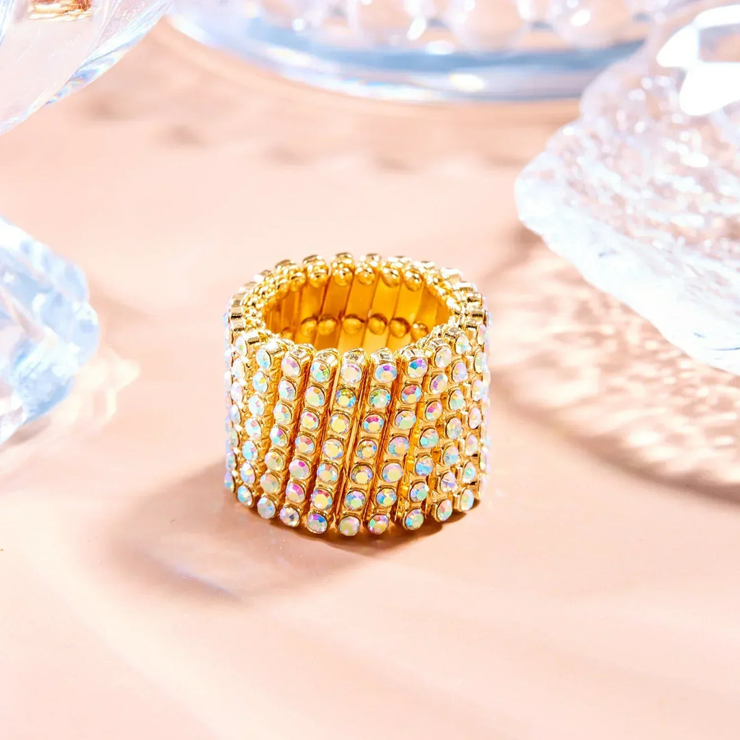 Carys | Ensemble Bague et Bracelet en Fini Doré Élégant
