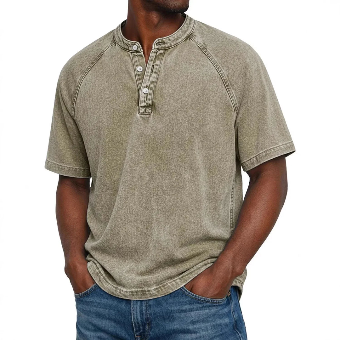 Zaviero | Chemise Vintage pour Hommes avec Boutons