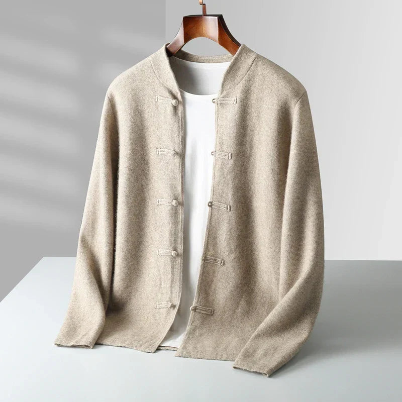 Torvian | Cardigan masculin en cachemire au design classique