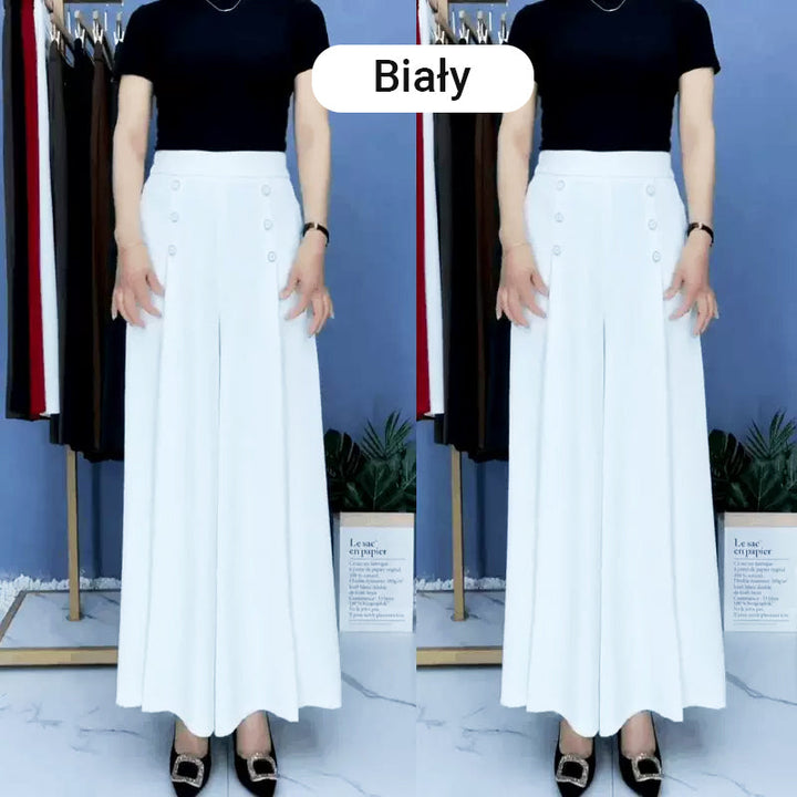 Nell | Pantalons plissés élégants avec jambes larges