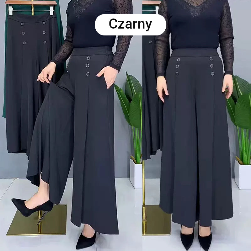 Nell | Pantalons plissés élégants avec jambes larges