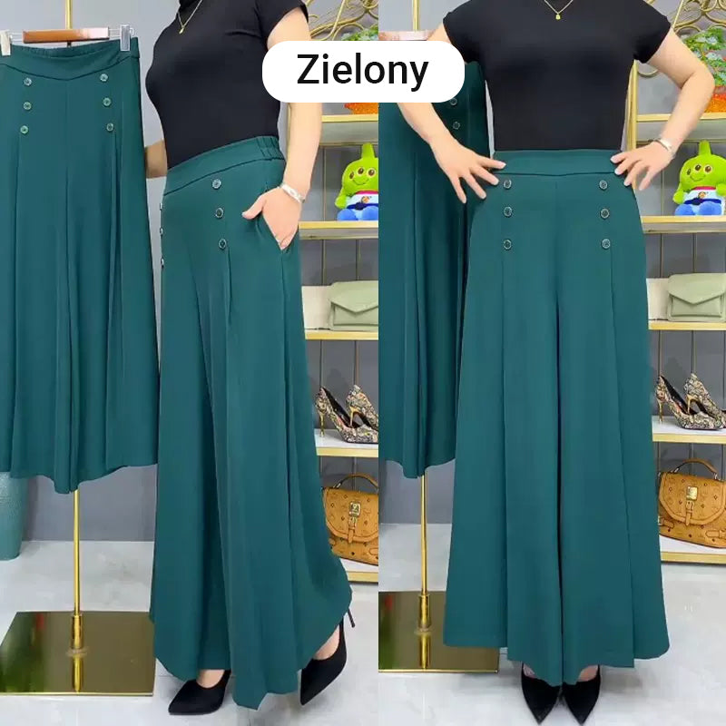 Nell | Pantalons plissés élégants avec jambes larges