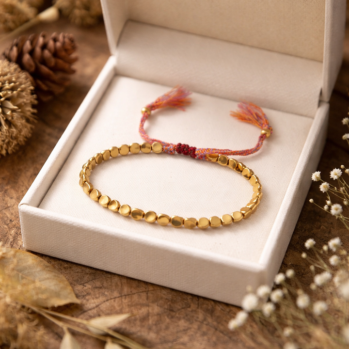 Selira | Bracelet en Perles de Cuivre Tibétain avec Énergie Naturelle