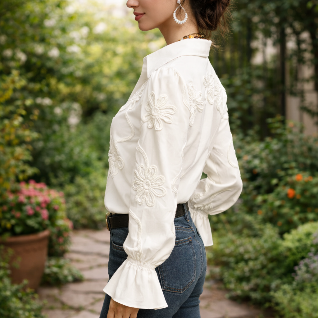 Sivana | Blouse Décontractée avec Imprimé Floral et Style Frais