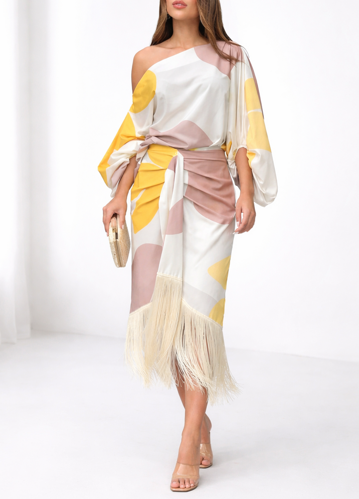 Sovira | Ensemble de Deux Pièces avec Franges et Style Élégant