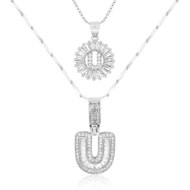 Primrose | Colliers Initiales avec Diamants en Or 14k (2 pièces)