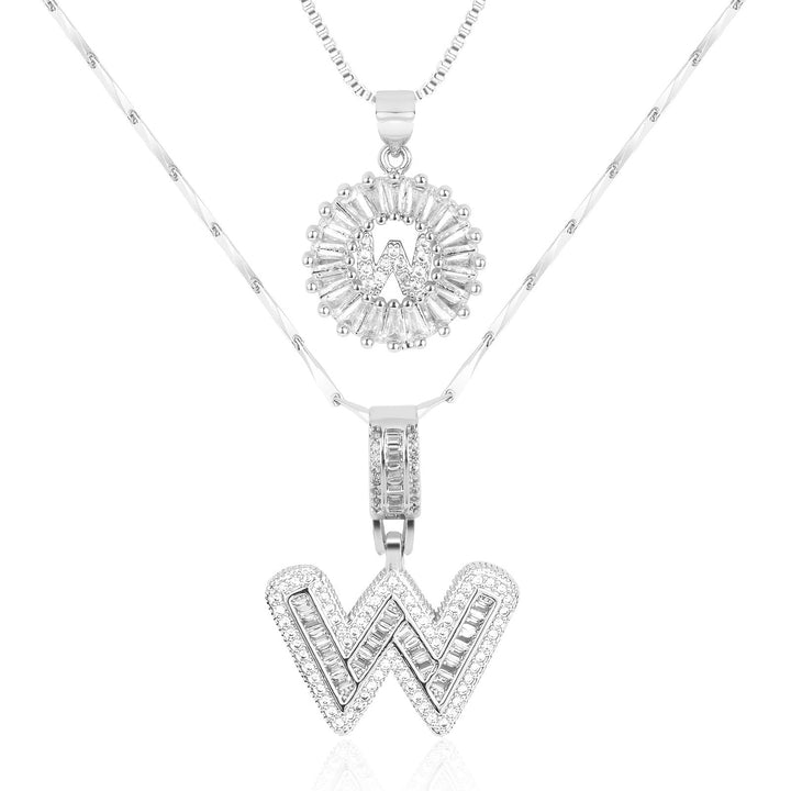 Primrose | Colliers Initiales avec Diamants en Or 14k (2 pièces)