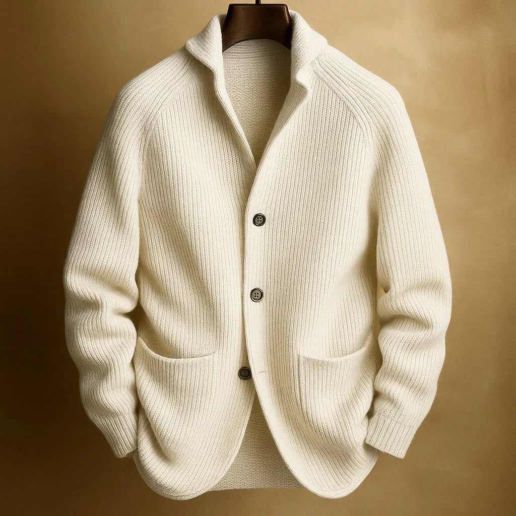 Cordano | Cardigan Intemporel en Laine pour Homme