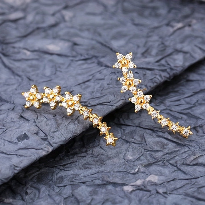 Soreya | Boucles d'Oreilles Florales Élégantes au Style Intemporel
