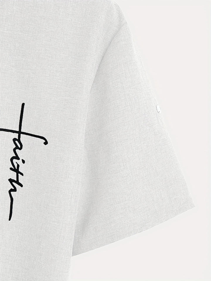 Hayes | Chemise élégante à manches courtes et col haut