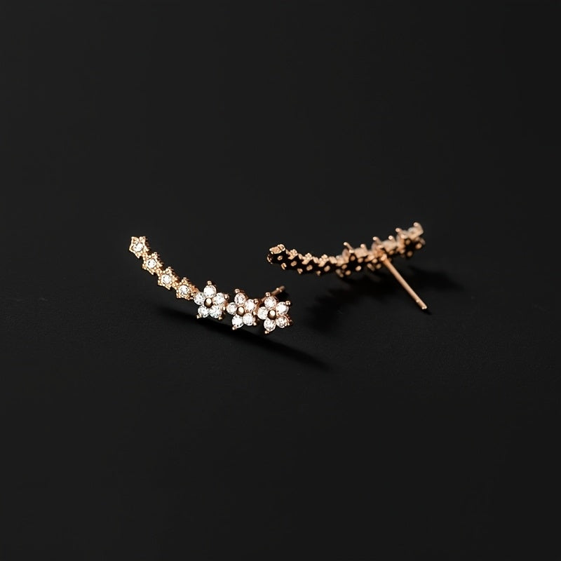 Soreya | Boucles d'Oreilles Florales Élégantes au Style Intemporel