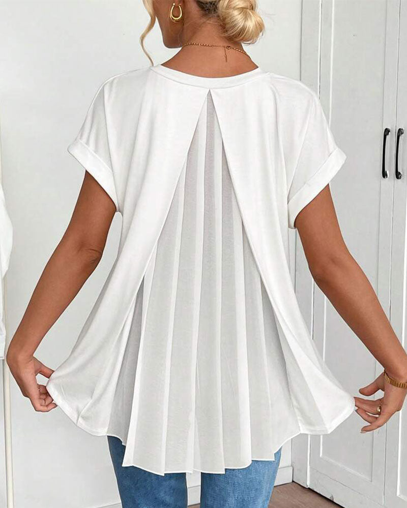 Ciela | Blouse légère plissée à tombé fluide pour femme