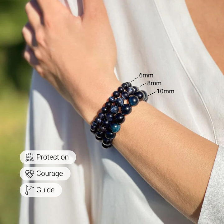 Talia | Bracelet "Ange Gardien" en Œil de Faucon