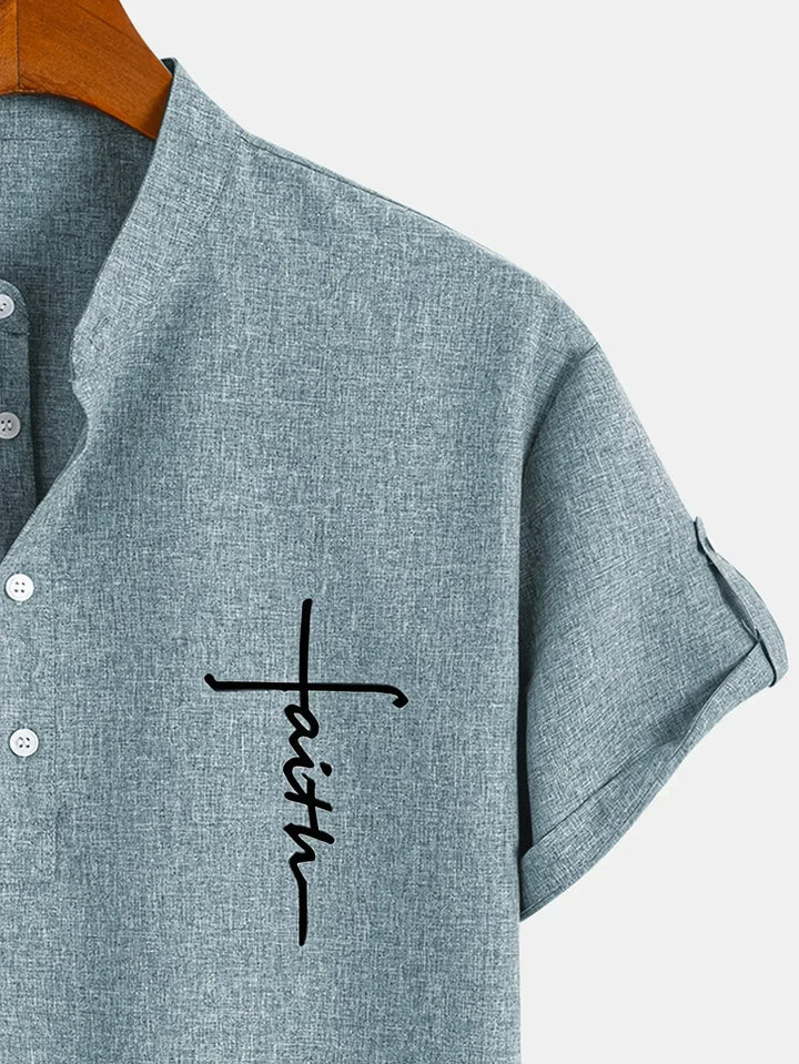 Hayes | Chemise élégante à manches courtes et col haut