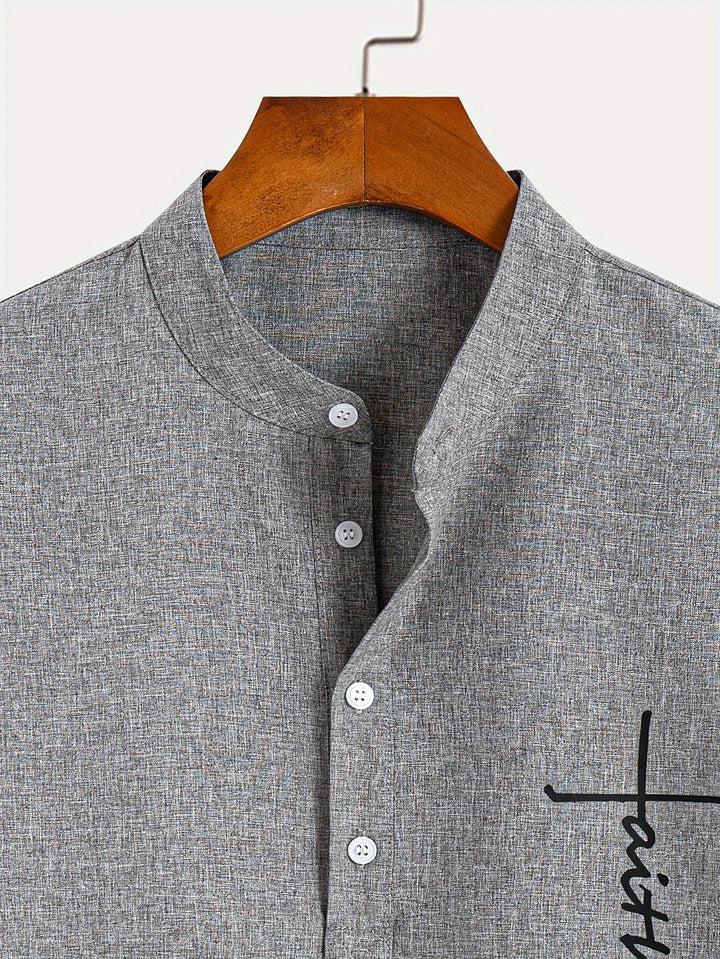 Hayes | Chemise élégante à manches courtes et col haut