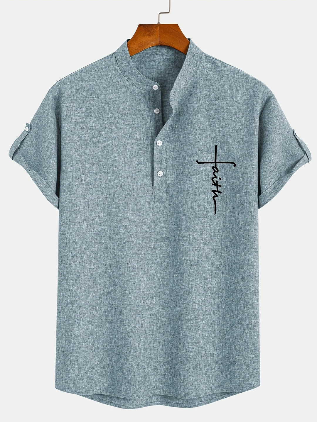 Hayes | Chemise élégante à manches courtes et col haut