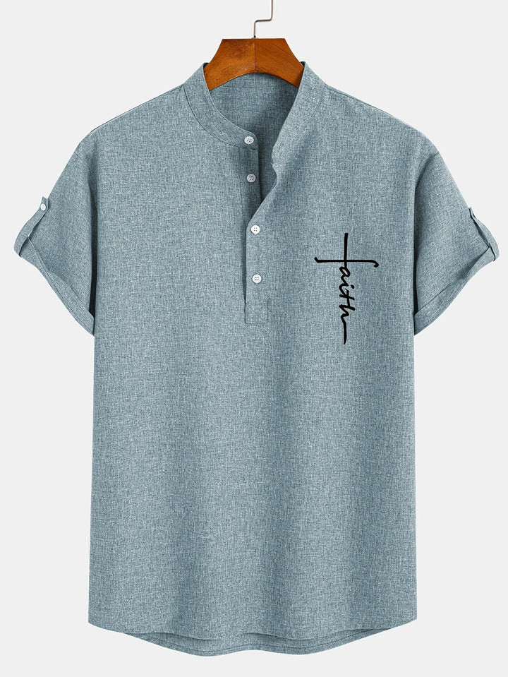 Hayes | Chemise élégante à manches courtes et col haut