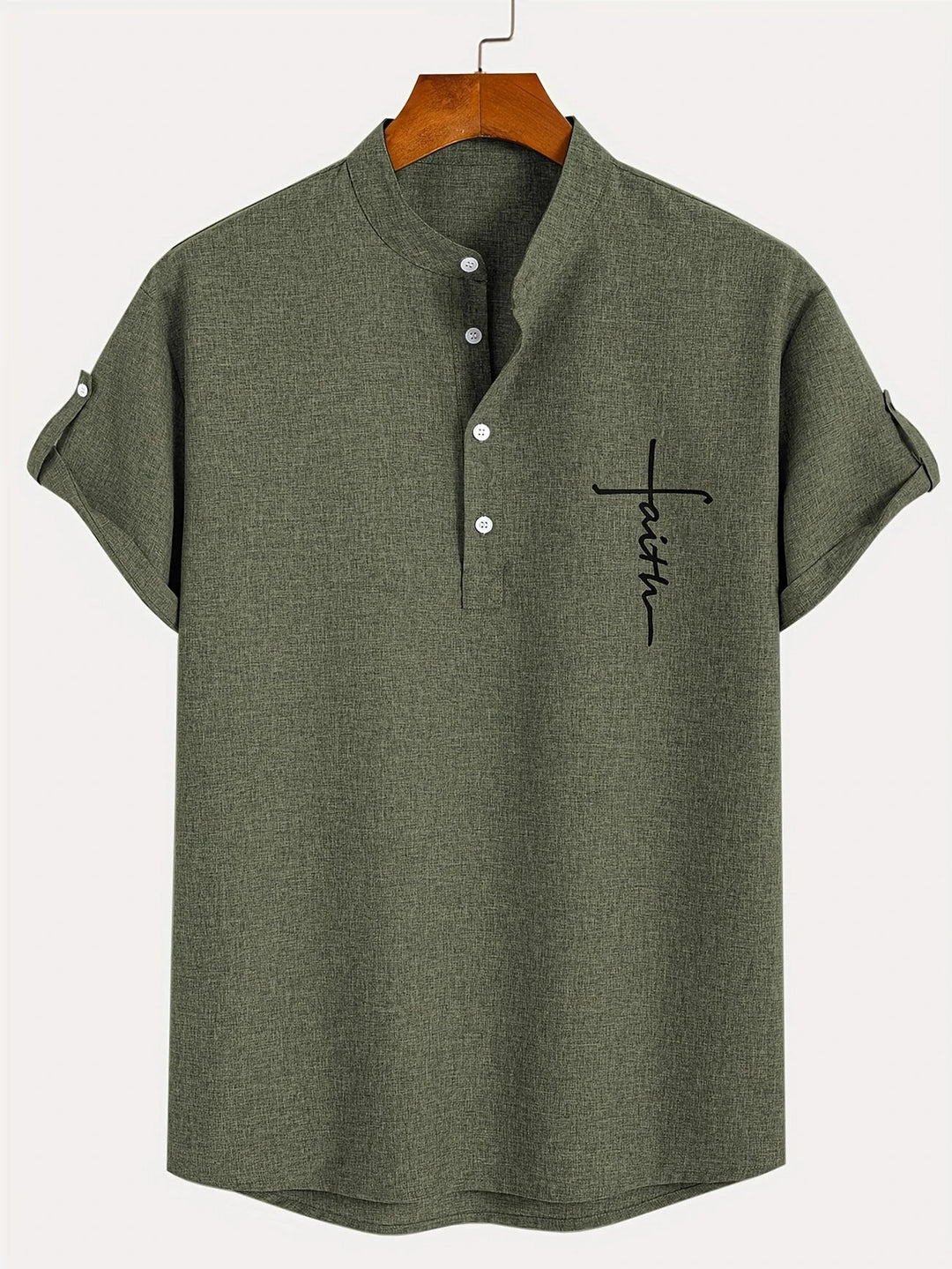 Hayes | Chemise élégante à manches courtes et col haut
