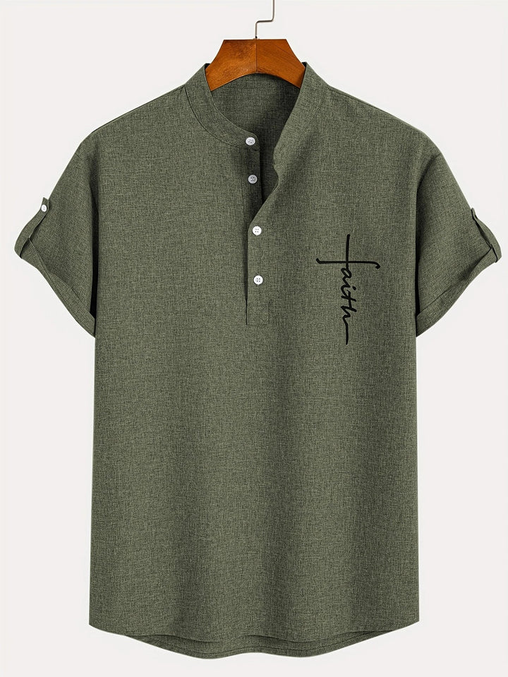 Hayes | Chemise élégante à manches courtes et col haut