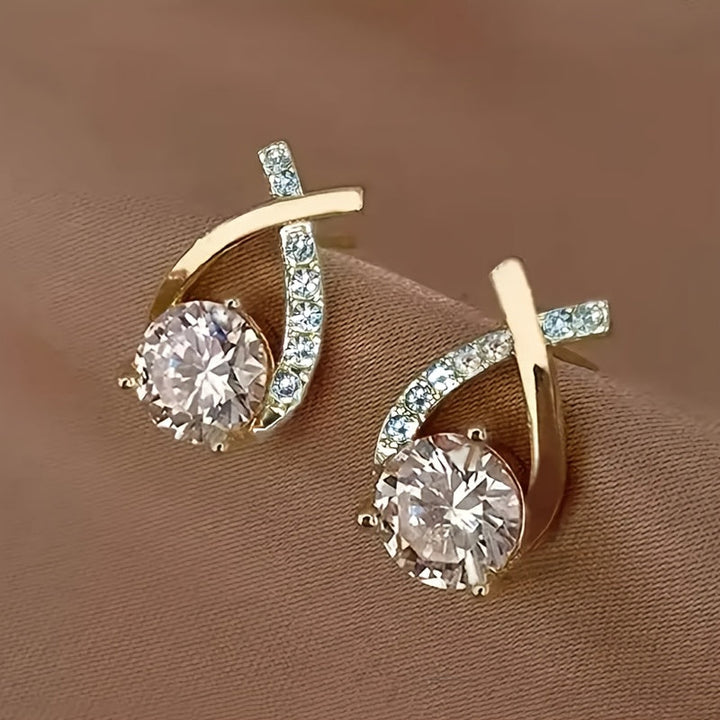 Xara | Boucles d'Oreilles Élégantes en Forme de Croix pour Usage Quotidien