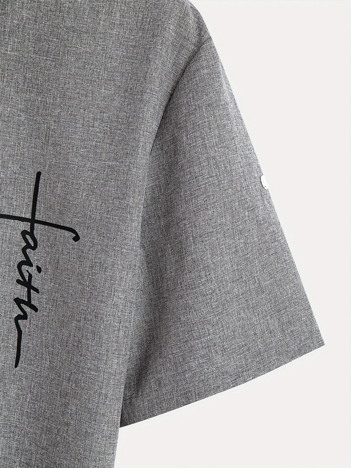 Hayes | Chemise élégante à manches courtes et col haut