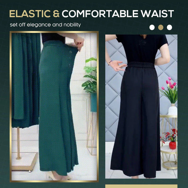 Nell | Pantalons plissés élégants avec jambes larges