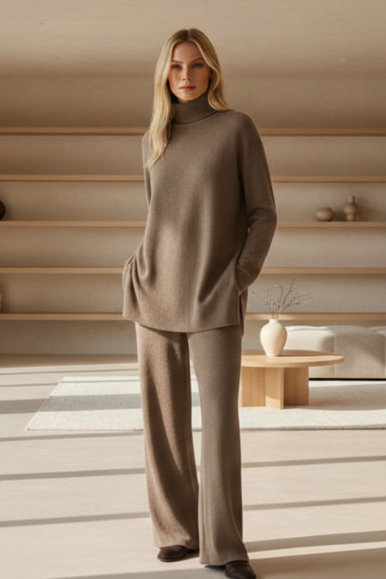 Rosavienne | Ensemble en tricot et pantalons élégants pour femmes pour un confort quotidien