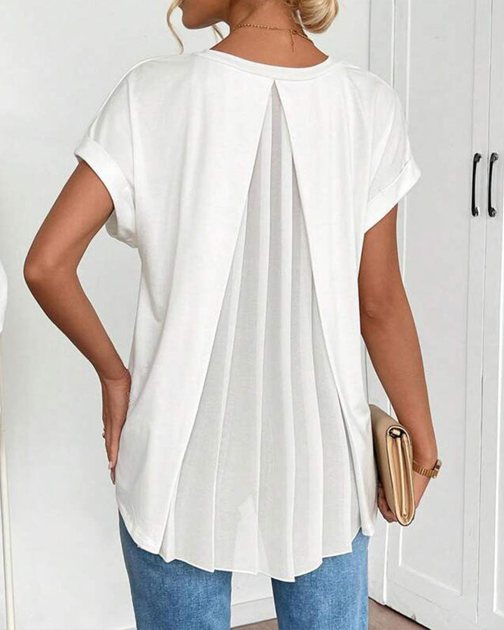 Ciela | Blouse légère plissée à tombé fluide pour femme