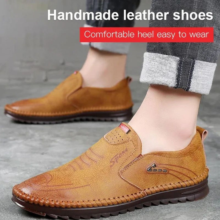 Pravino | Chaussures en cuir confortables avec semelle antidérapante