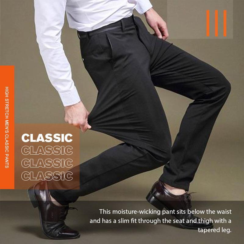 Quavero | Pantalon classique pour homme avec haute élasticité