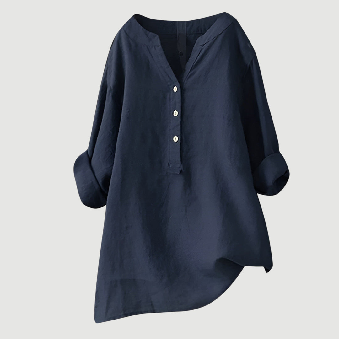 Gavienne | Blouse estivale légère en lin à coupe relax