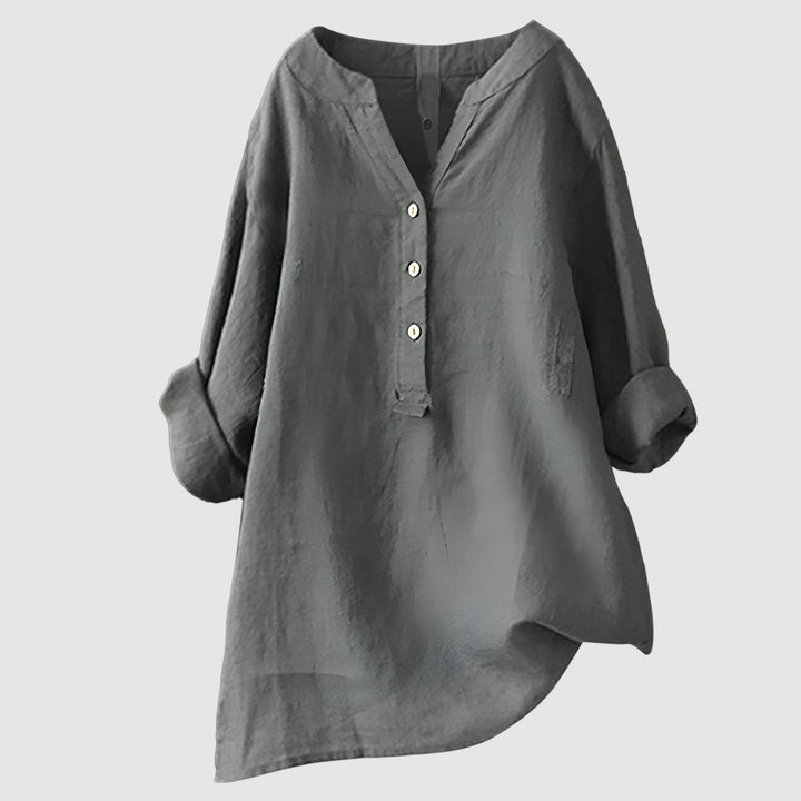 Gavienne | Blouse estivale légère en lin à coupe relax