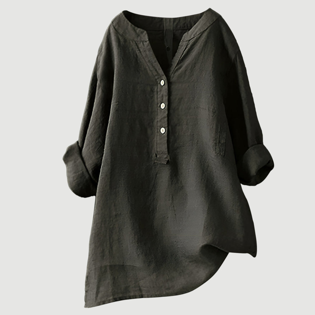 Gavienne | Blouse estivale légère en lin à coupe relax