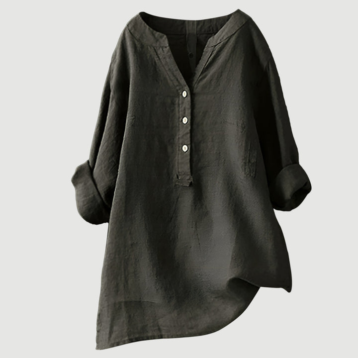 Gavienne | Blouse estivale légère en lin à coupe relax