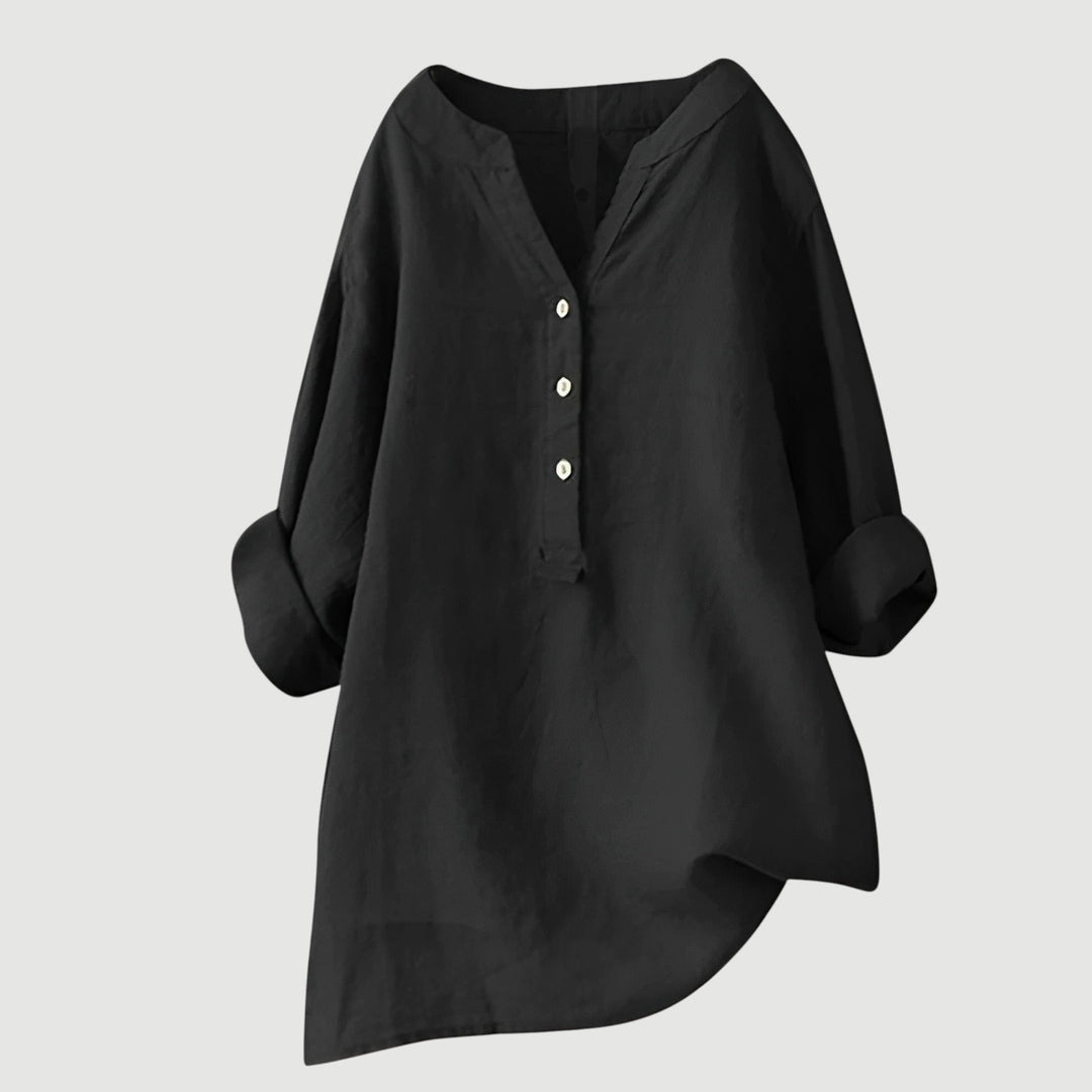 Gavienne | Blouse estivale légère en lin à coupe relax