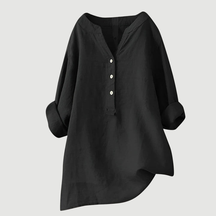Gavienne | Blouse estivale légère en lin à coupe relax