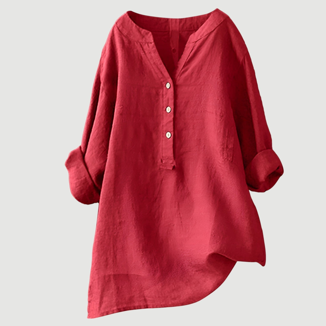 Gavienne | Blouse estivale légère en lin à coupe relax