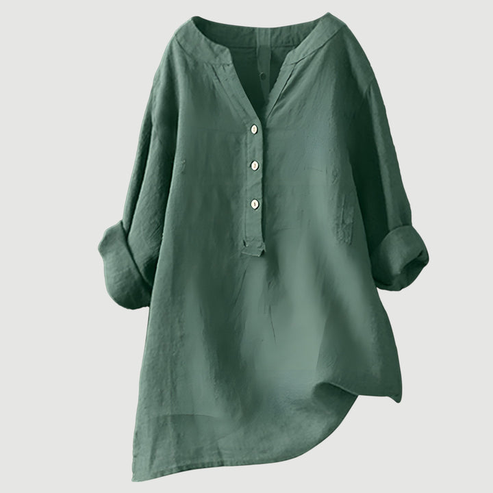 Gavienne | Blouse estivale légère en lin à coupe relax