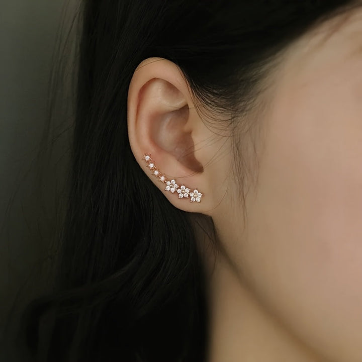 Soreya | Boucles d'Oreilles Florales Élégantes au Style Intemporel