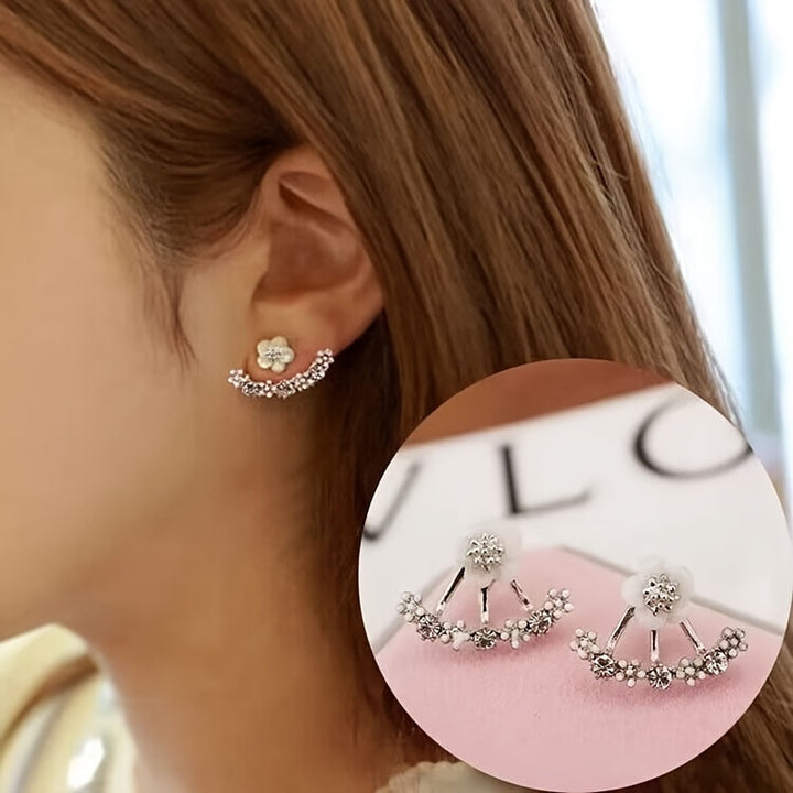 Faye | Boucles d'Oreilles Élégantes en Fleurs au Style Coréen