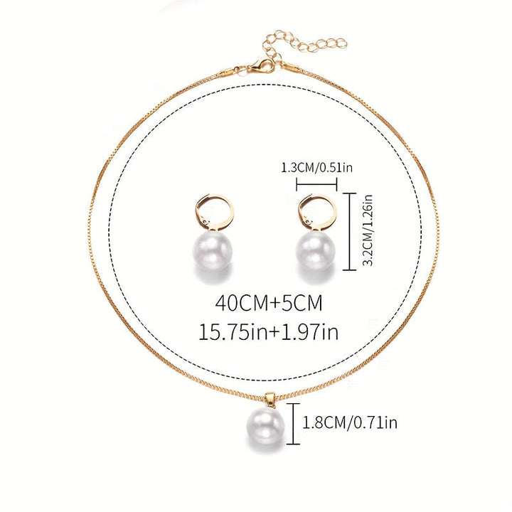 Isara | Ensemble de Bijoux avec Perles Élégantes et Finition Sophistiquée
