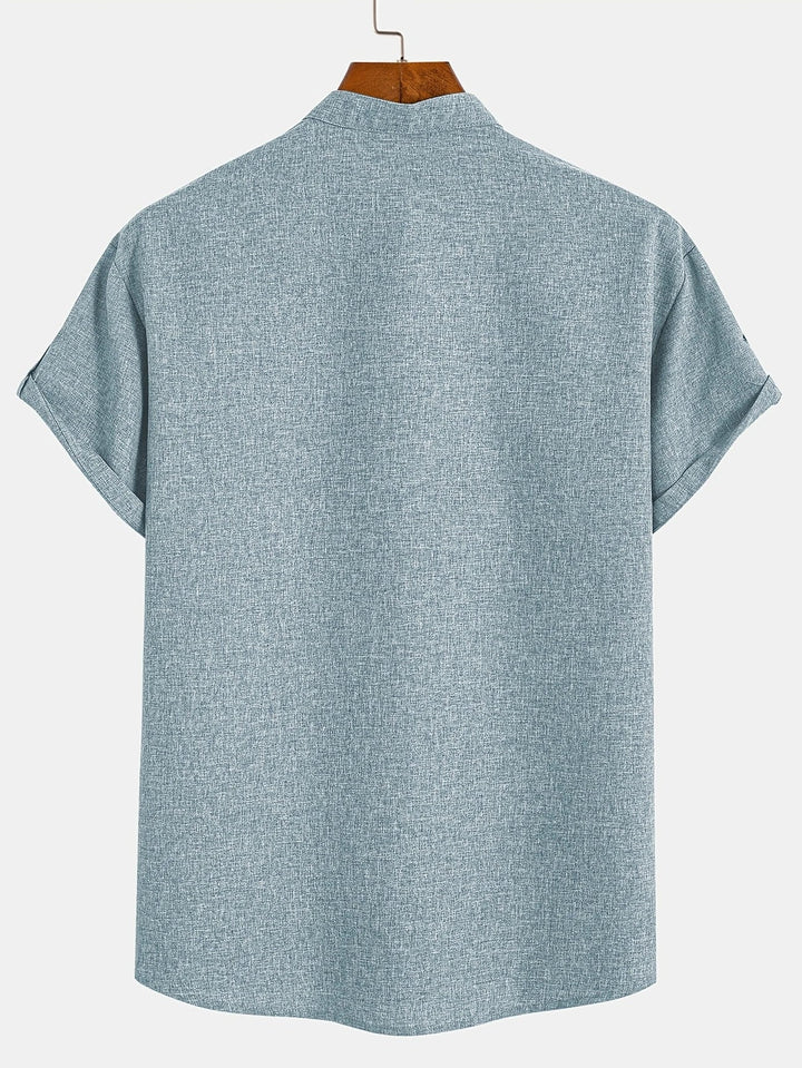 Hayes | Chemise élégante à manches courtes et col haut