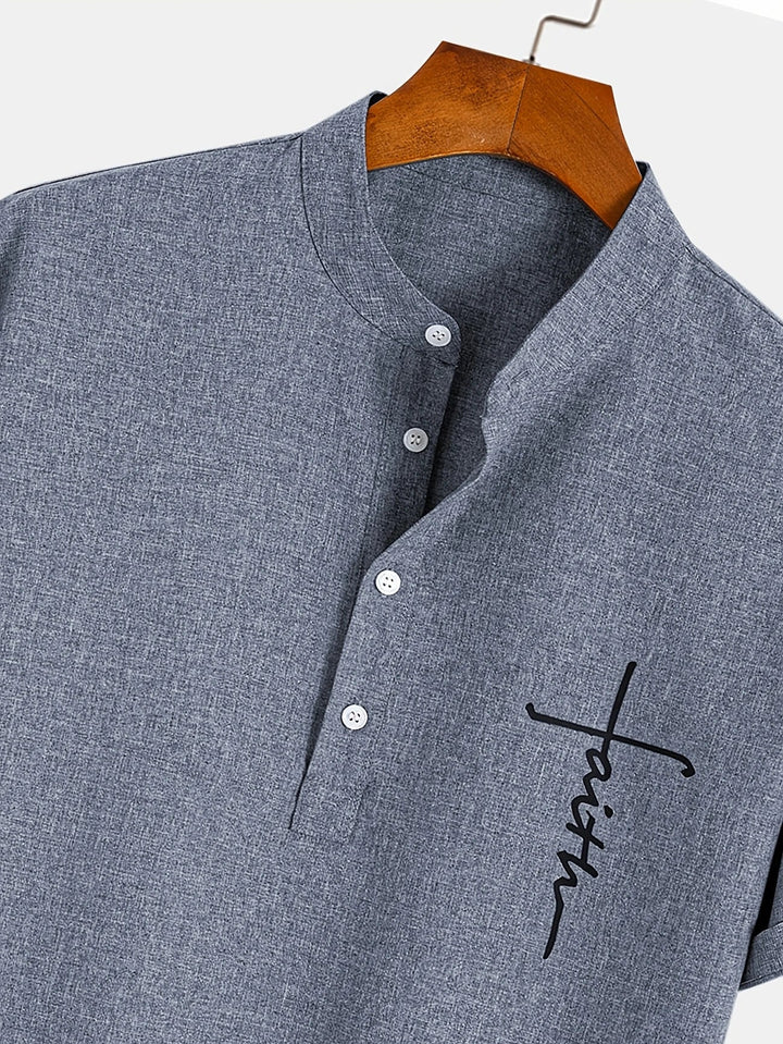 Hayes | Chemise élégante à manches courtes et col haut