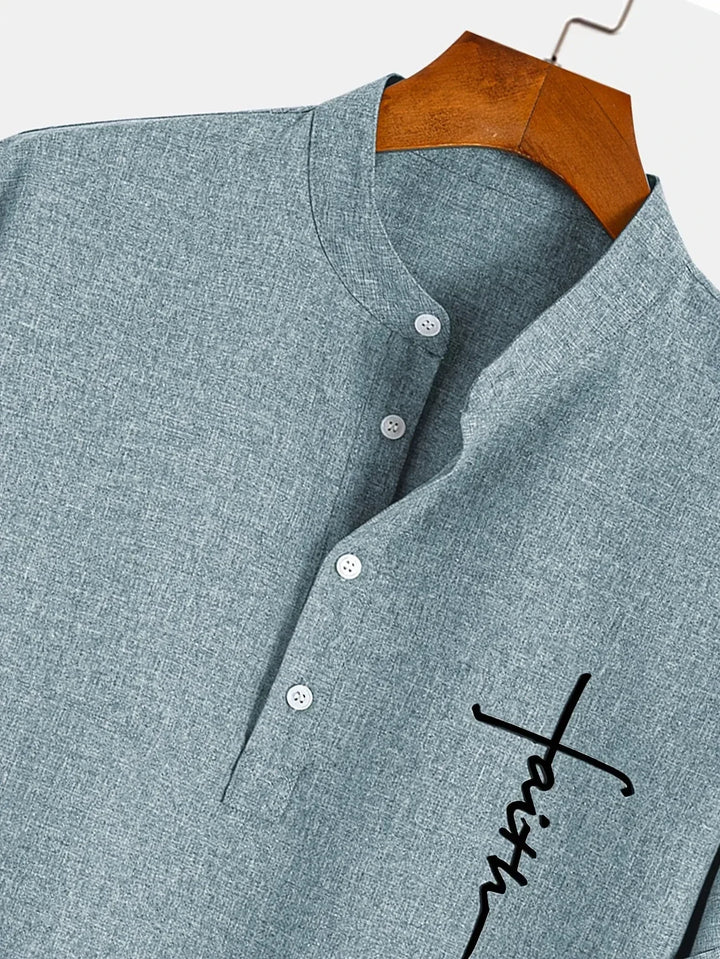 Hayes | Chemise élégante à manches courtes et col haut
