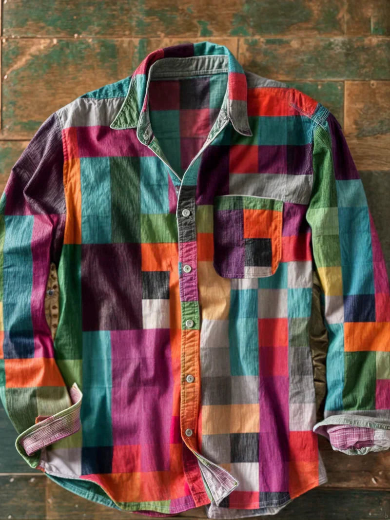 Grant | Chemise à Patches Premium – Style Unique et Ajustement Confortable.