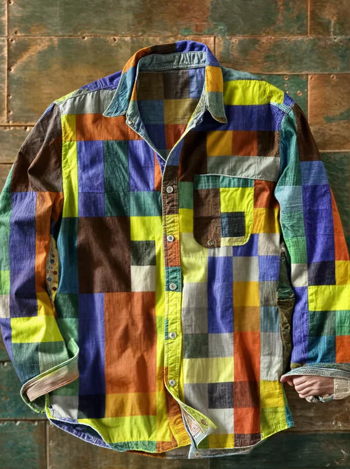Grant | Chemise à Patches Premium – Style Unique et Ajustement Confortable.